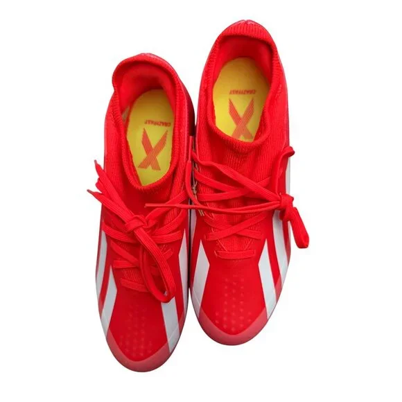 Adidas X Crazyfast League FG Soccer Cleats Red White Men 7 Women 8 Width D NWOB - Picture 6 of 12